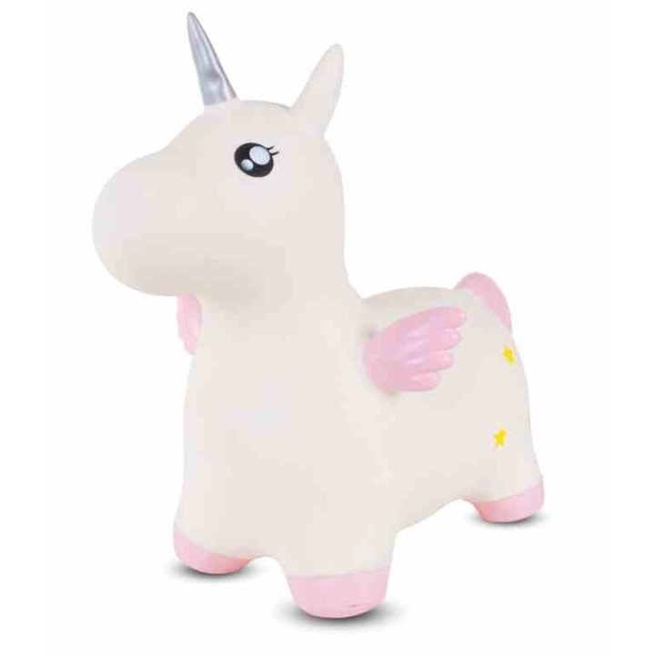 Еднорог, 60x29x40см, розово/бяло, за деца над 3 години, комплект с помпа