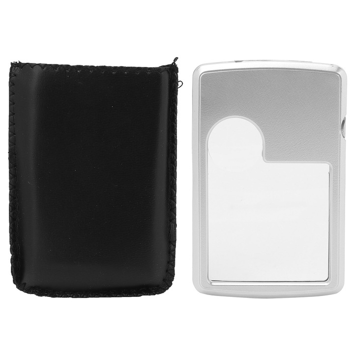 Lupa portabila cu lumina LED, ergonomic, compacta, alba, 15x10cm