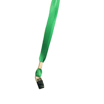 Snur textil pentru ecuson, cu clips, 100 buc/set, verde Snur textil pentru ecuson, cu clips, 100 buc/set, verde