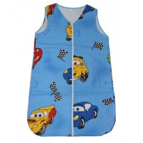 Sac de dormit iarna Cars albastru, 6 luni