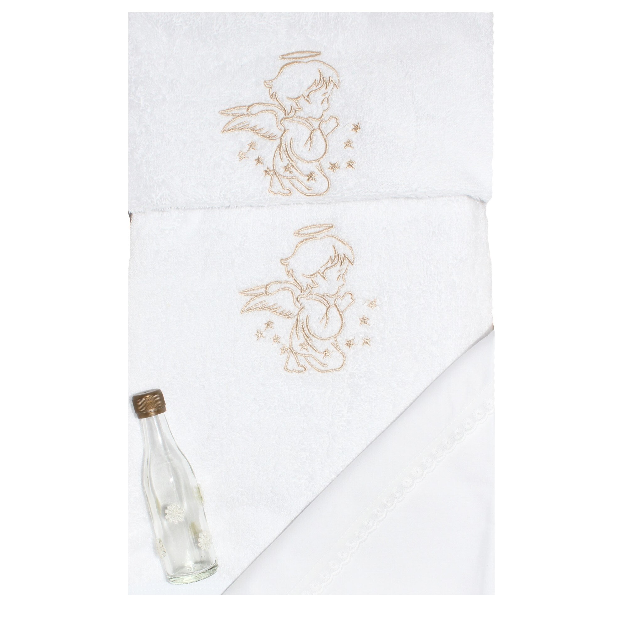 Trusou botez, ingeras, alb