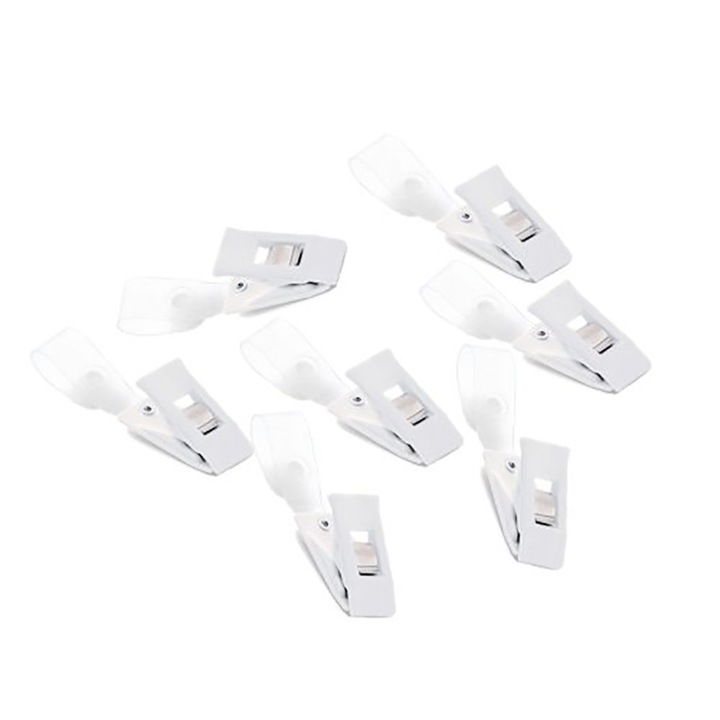 Clipsuri ecusoane, MAS, 100 buc/set, plastic