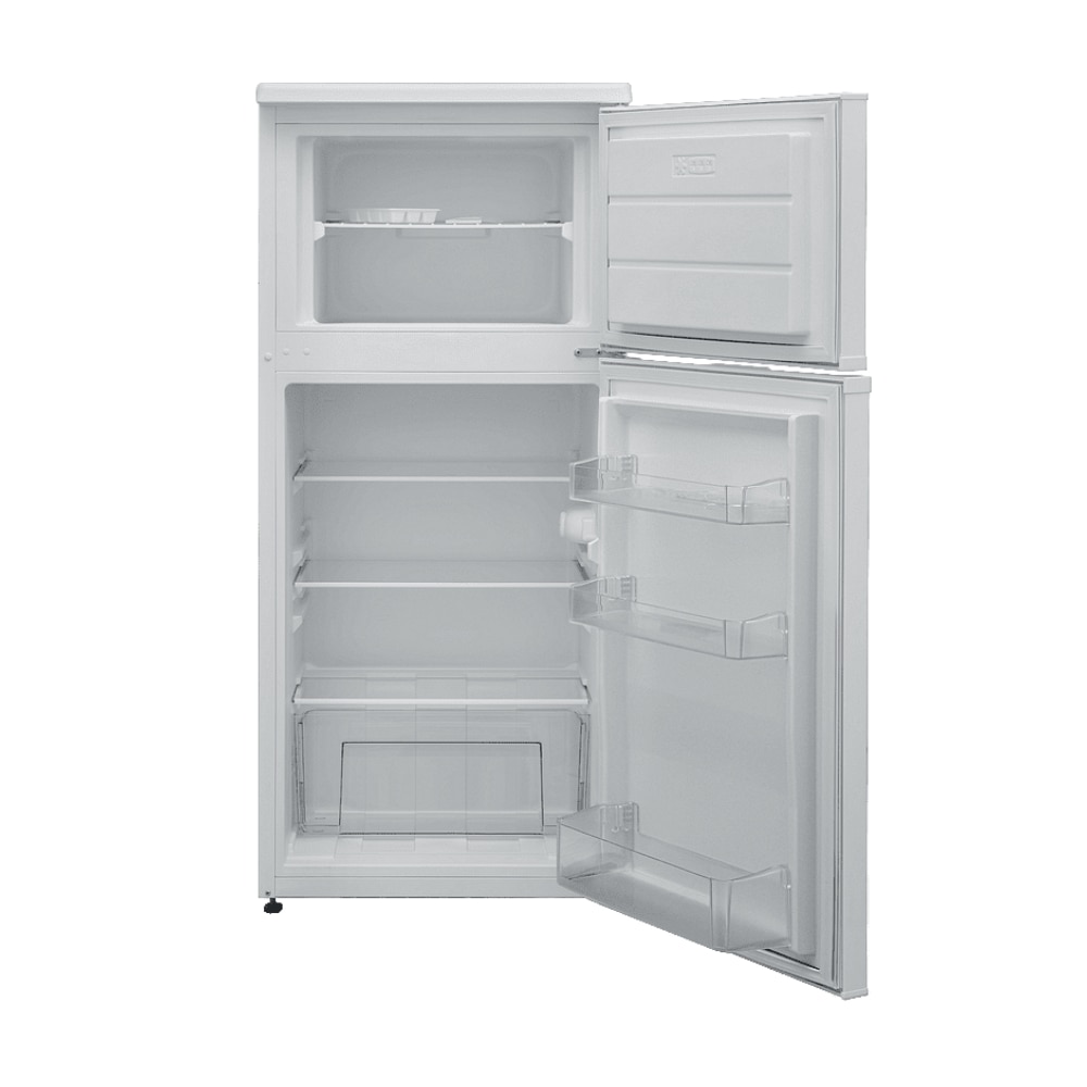 Frigider cu 2 usi Crown GN 2303E, Racire statica, Dezghetare automata, Usi reversibile, H 122 cm, 168 l, Clasa E, Alb