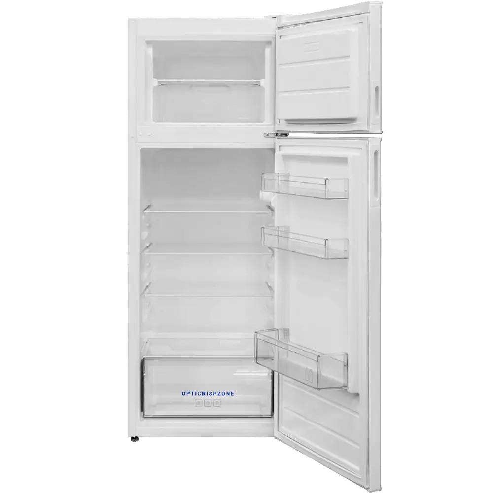 Frigider cu 2 usi Daewoo CTL0263EWMA0-EU, Racire statica, Iluminare LED, Usi reversibile, H 144 cm, 213 l, Clasa E, Alb