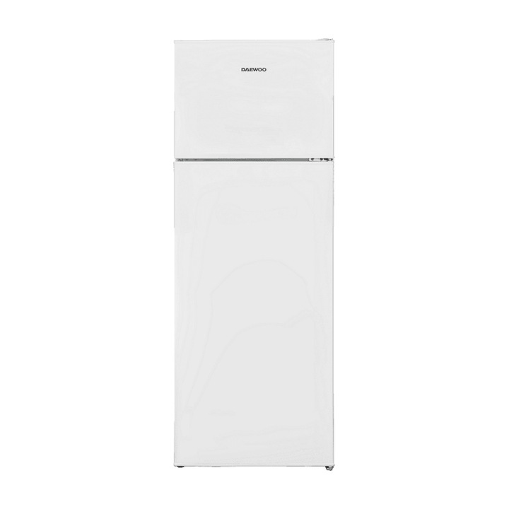 Frigider cu 2 usi Daewoo CTL0263EWMA0-EU, Racire statica, Iluminare LED, Usi reversibile, H 144 cm, 213 l, Clasa E, Alb
