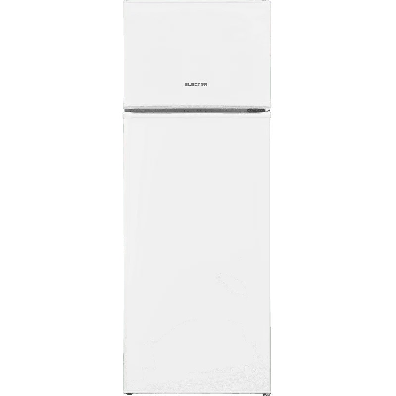 Frigider cu 2 usi Electra ELR 26E, Racire statica, Dezghetare automata, Usi reversibile, H 144 cm, 213 l, Clasa E, Alb