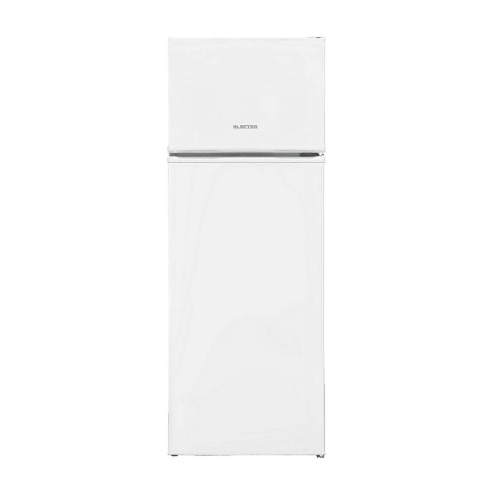 Frigider cu 2 usi Electra ELR 26E, Racire statica, Dezghetare automata, Usi reversibile, H 144 cm, 213 l, Clasa E, Alb