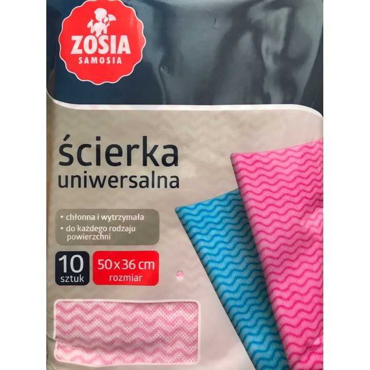 Set 10 Lavete Universale, Zosia Samosia, 50x36 cm, Absorbante, Rezistente
