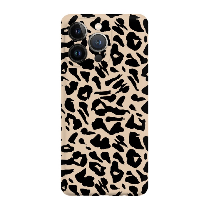 Husa pentru Telefon Apple iPhone 13 Pro, Silicon Caz mat, Pantera, Caramel, Etui telefon mat, [TIF 13E]