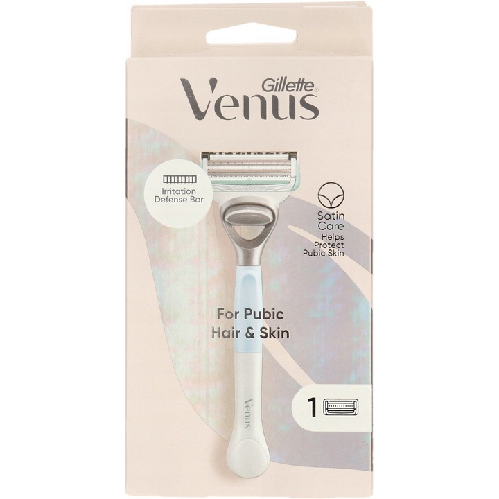 Aparat de ras pentru femei Gillette Venus, 2 lame, protectie impotriva iritatiilor, alb