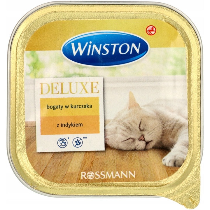 Hrana umeda pentru pisici Winston, cu pui si curcan, 100 g