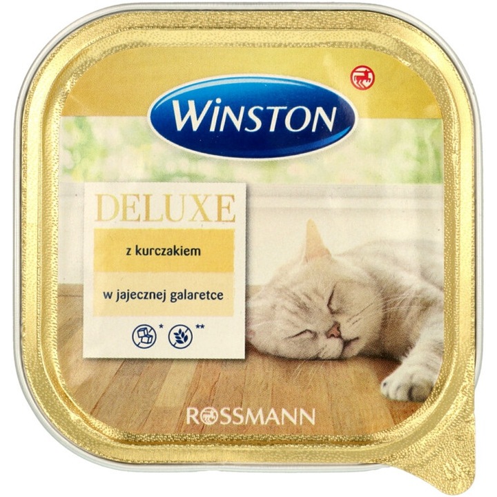 Hrana umeda pentru pisici Winston, cu pui in jeleu, 100 g