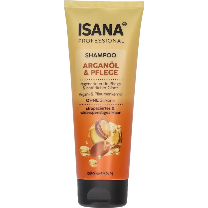 Шампоан за коса Isana, арганово масло, за суха коса, 250 мл