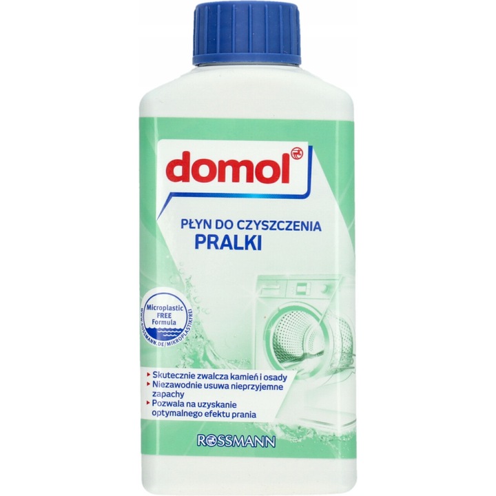 Solutie de curatare si intretinere masina de spalat Domol, 250 ml, pentru curatare intensa, actiune in profunzime