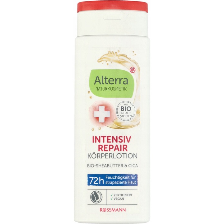 Testápoló, Alterra, Intensive Repair, 250 ml, shea vajjal, 72 órás hidratálás