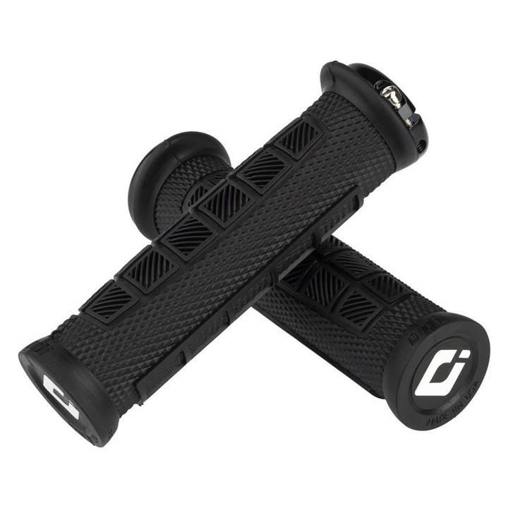 Mansoane profesionale ODI Elite Pro Lock-on, se muleaza perfect in palme, cu diferite tipuri de riduri, design ergonomic, negru