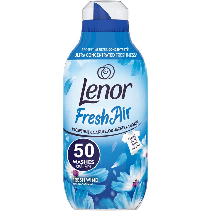 Омекотител Lenor Fresh Air Fresh Wind, 700 мл, 50 пранета