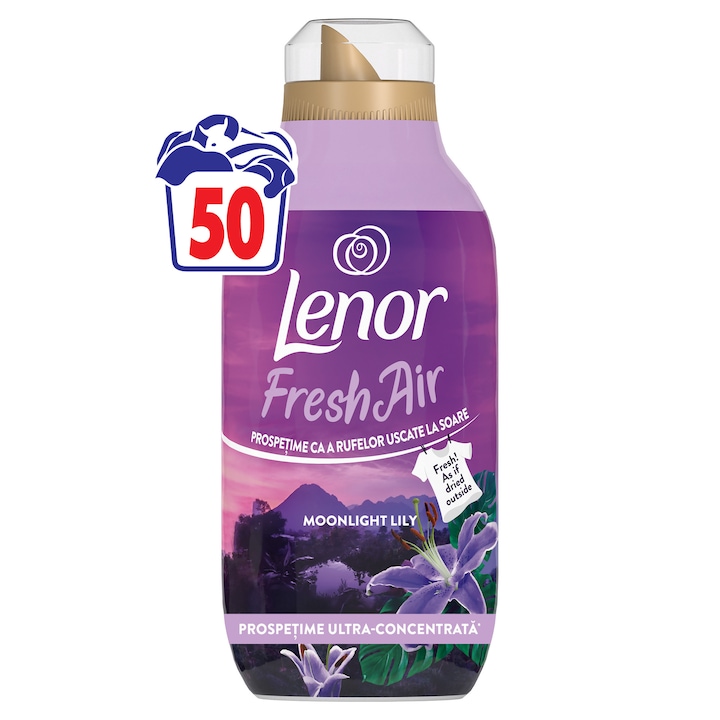 Balsam de rufe Lenor Fresh Air Moonlight Lily, 700ml, 50 spalari