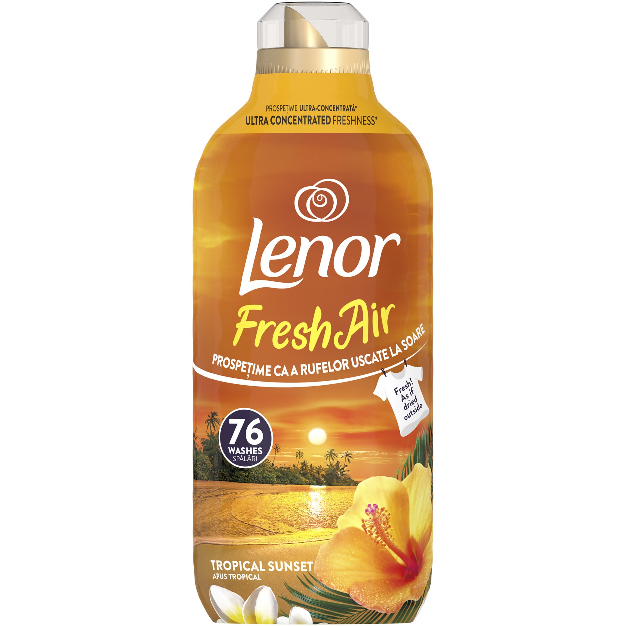 Balsam de rufe Lenor Fresh Air Tropical Sunset, 1.064L, 76 spalari