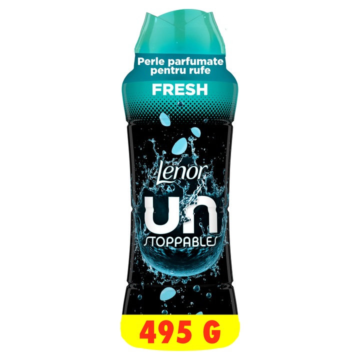 Perle parfumate Lenor Unstoppables Fresh cu parfum pentru rufe, 495 gr