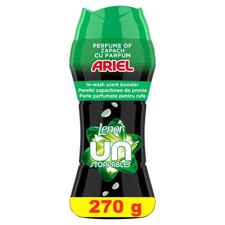 Perle parfumate Lenor Unstoppables Scent of Ariel cu parfum pentru rufe, 270 gr