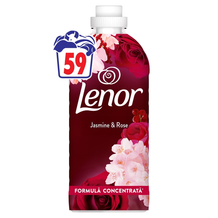 Balsam de rufe Lenor Jasmine & Rose, 59 spalari, 1.2 L
