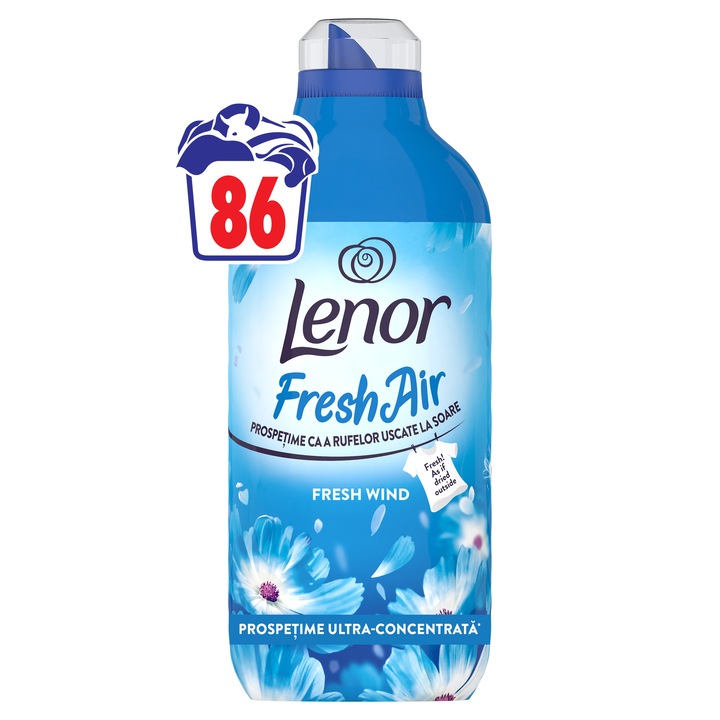 Balsam de rufe Lenor Fresh Air Fresh Wind, 1.204L, 86 spalari