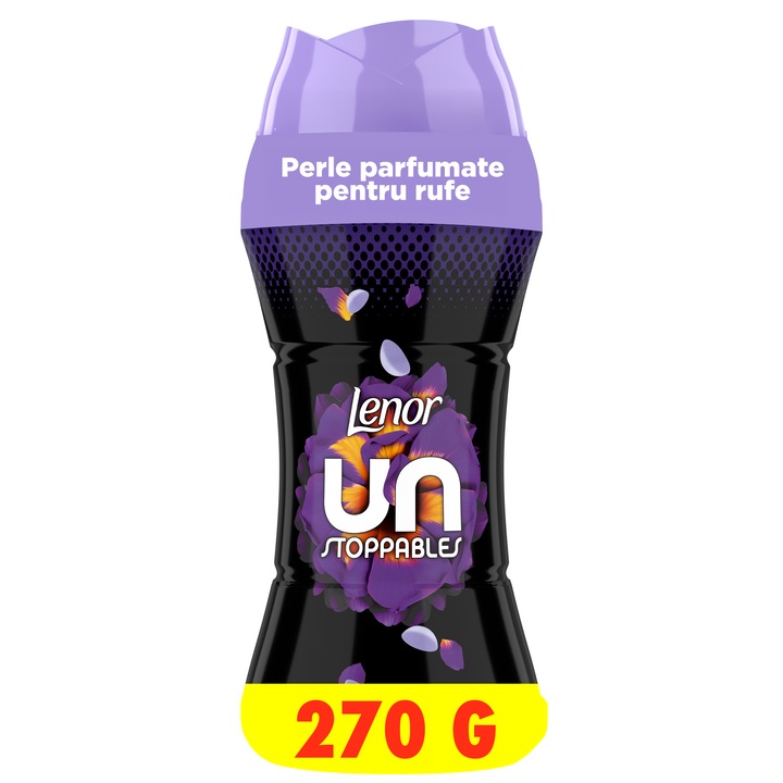 Perle parfumate Lenor Unstoppables Violet Fresh cu parfum pentru rufe, 270G