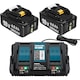 Set 2 acumulatori 18V 6000mAh + incarcator dual 6A, compatibili cu Makita