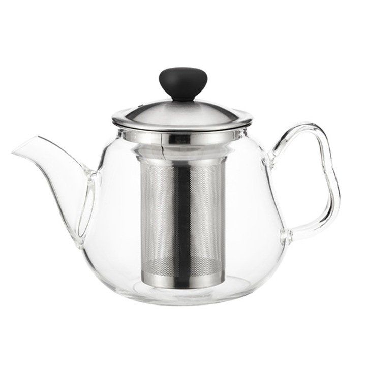 Ceainic Luigi Ferrero, cu sita, 950 ml, Sticla/Inox