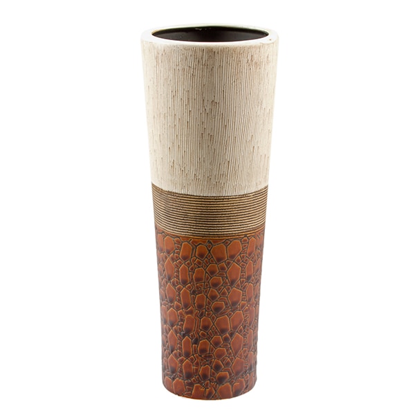 Vaza PRC, ceramica, 30 cm, Maro