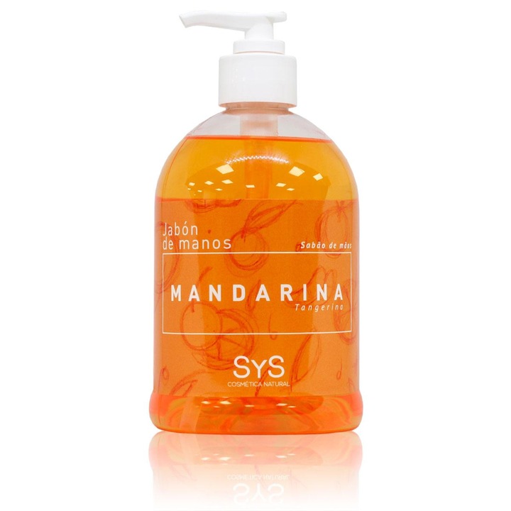Sapun lichid fara parabeni Laboratorio SyS, Mandarina 500 ml