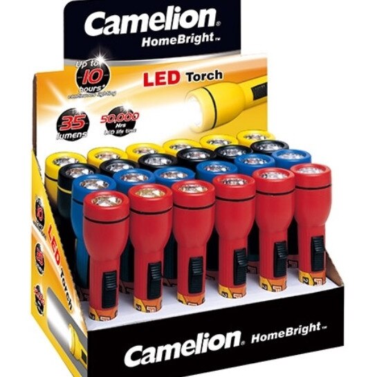 Set 24 bucati lanterne Camelion LED functionale cu 2 baterii AA material rezistent la socuri