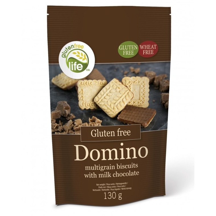 Biscuiti multicereale cu ciocolata cu lapte fara gluten Domino