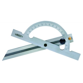 Raportor marca Insize de 200x400 mm cu rigla de trasare mobila Raportor marca Insize de 200x400 mm cu rigla de trasare mobila