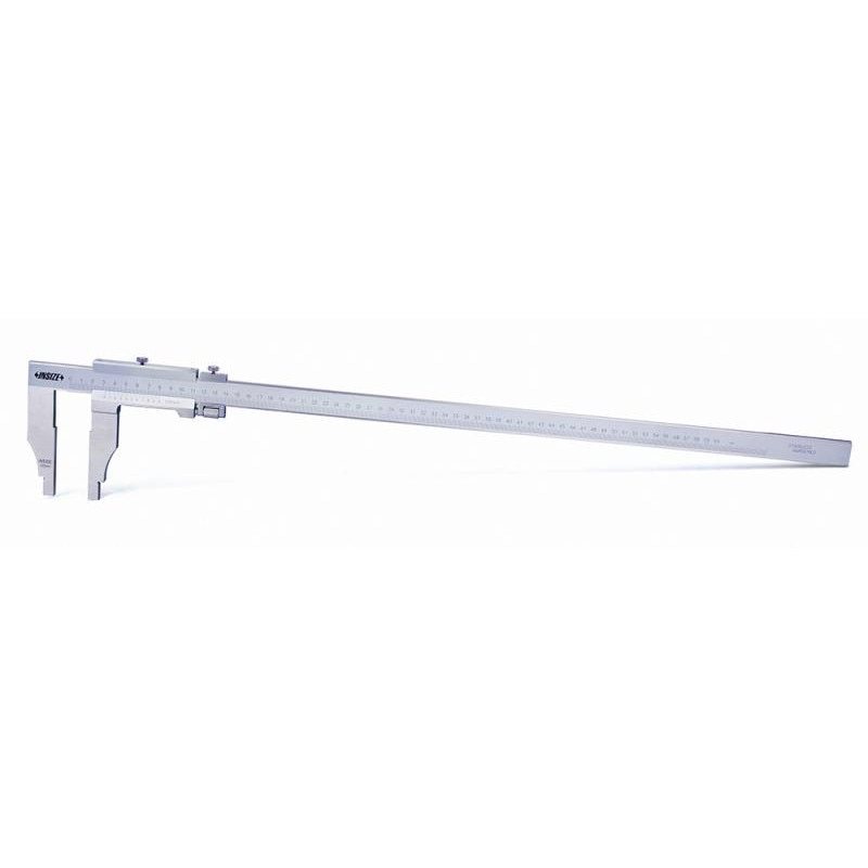 Subler mecanic cu scala de 0-300 mm marca Insize pentru exterior si interior cu reglaj fin