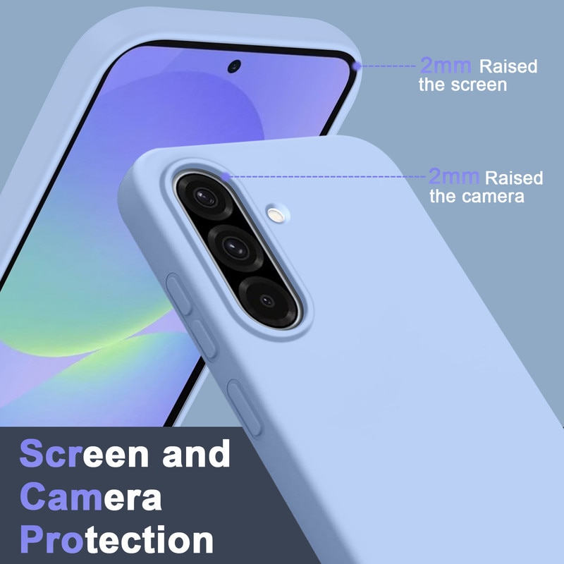 Set husa/2 folii protectie ecran/2 folii pentru camera, TPU/Sticla securizata, compatibil cu Samsung Galaxy A36 5G, violet