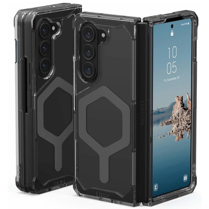 Калъф с висока степен на защита за Samsung Galaxy Z Fold5, Timaconsafe, F70, твърда пластмаса, Ash/Space Titanium Grey