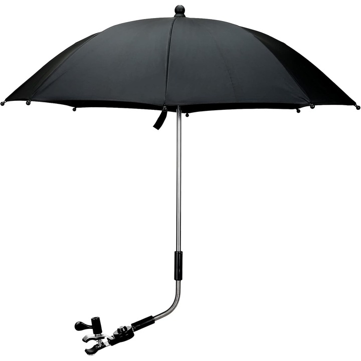Umbrela parasolar, Lihao, 72 cm diametru, cu prinzator pentru moped, bicicleta, carucior, protectie raze UV, ploaie