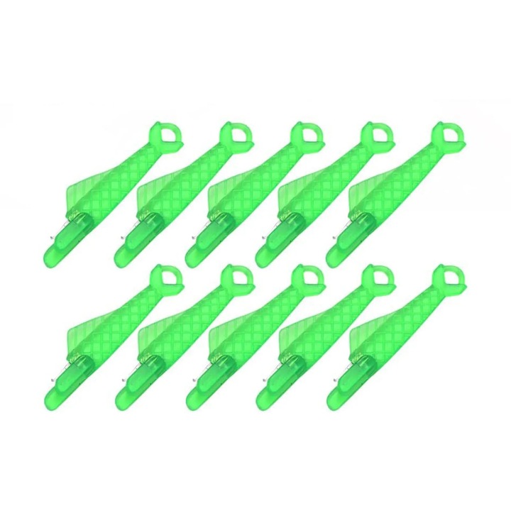 Atasator automat pentru ace de masina de cusut YANYXR BCS3155051, din plastic si metal, verde, set 10 buc.