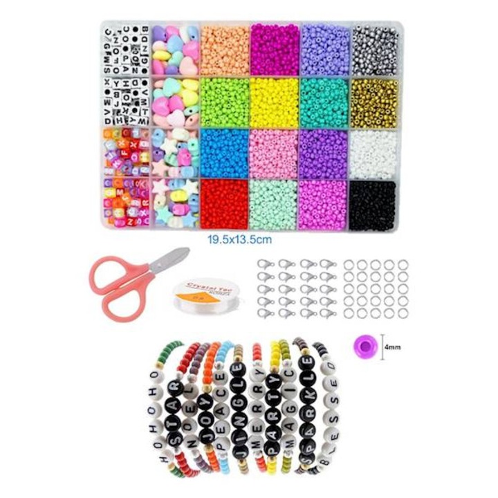 Комплект за изработка Tres, гривни, 4000 елемента, 19,5x13,5x2,3 см