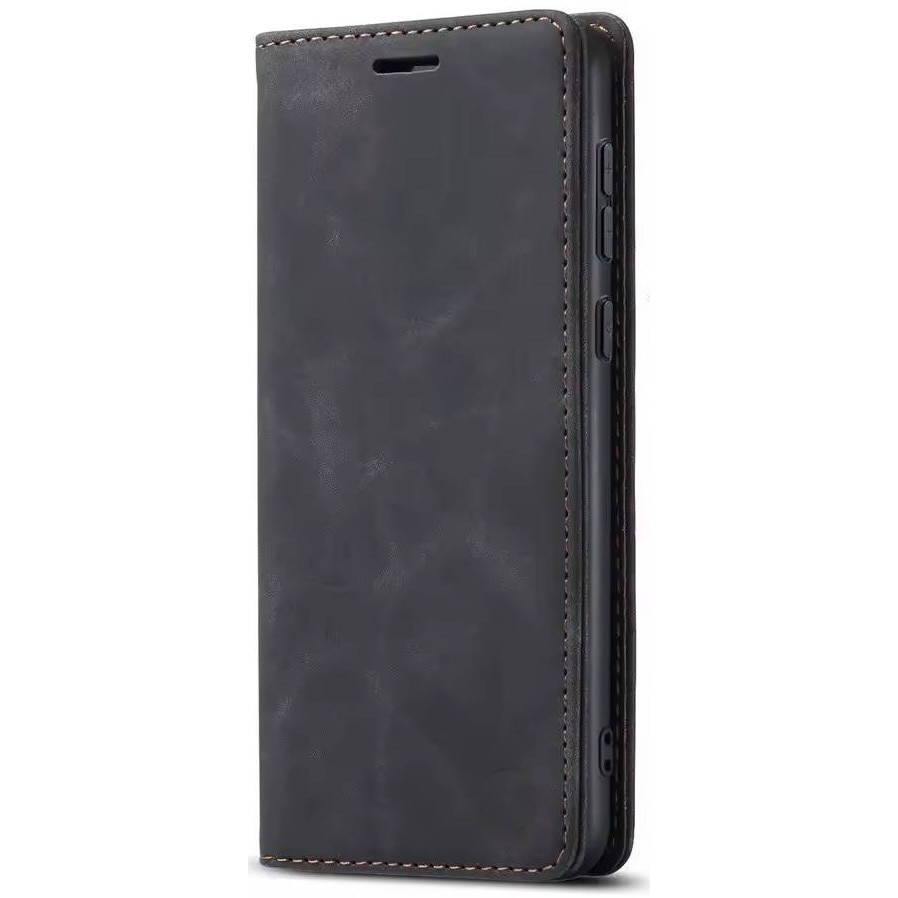 Husa tip carte pentru Oppo Reno 14F, 14FS 5G Retro Business cu inchidere magnetica, negru