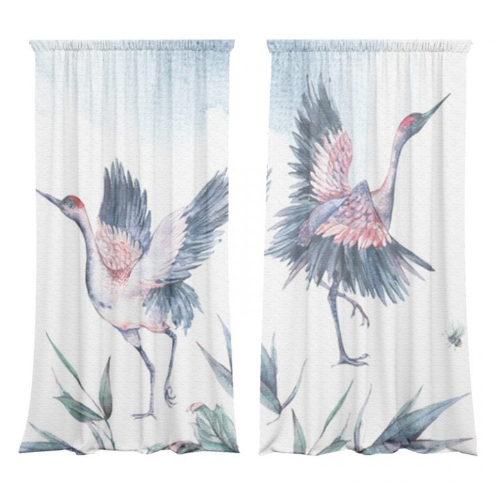 Комплект завеси SOWE, 2 x 148 см, полиестер, многоцветен, 290 г/м2