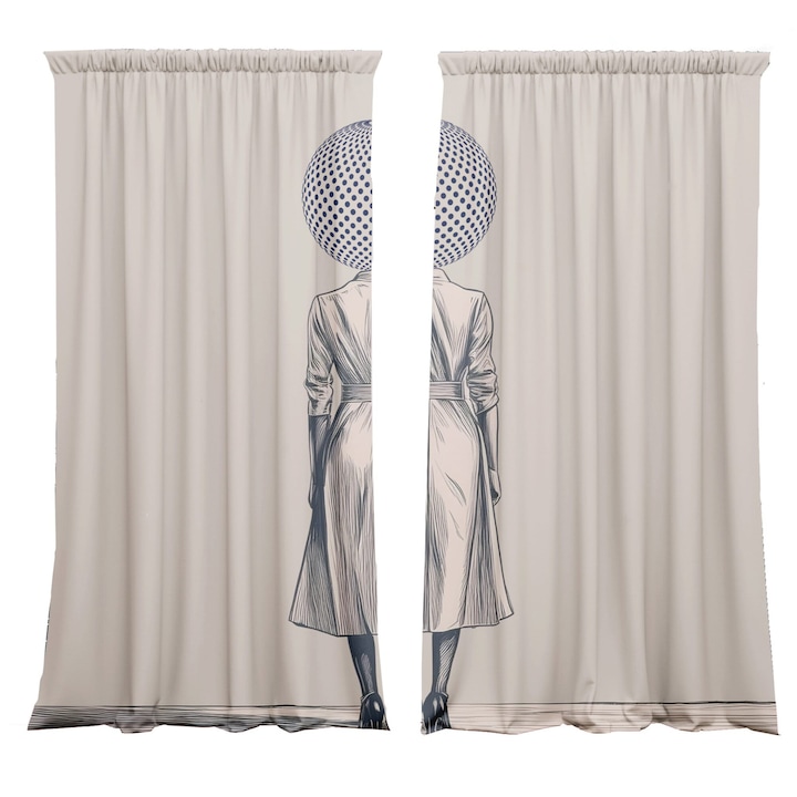 SOWE függönygarnitúra, 2 x 148 cm, poliészter, 290g/m2