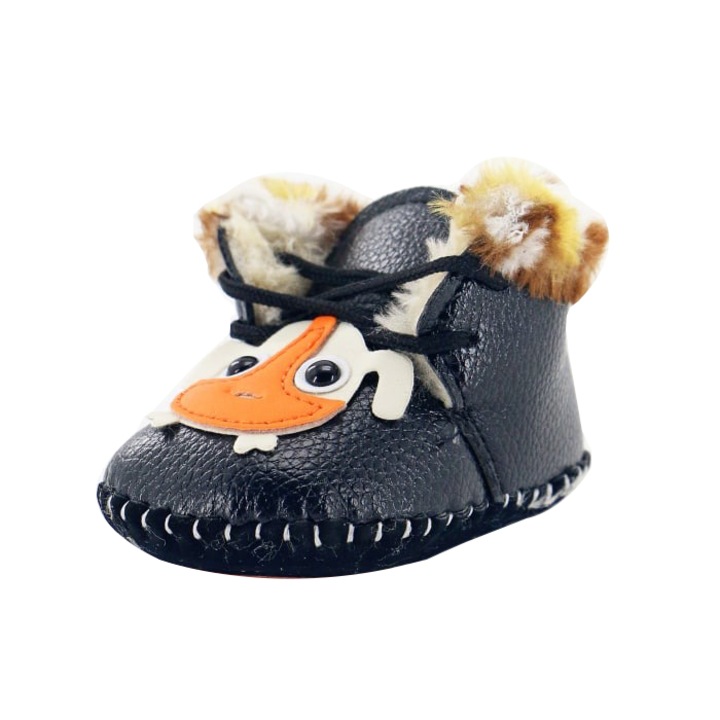 Szőrmével bélelt csizma A26fekete 48481, Fekete