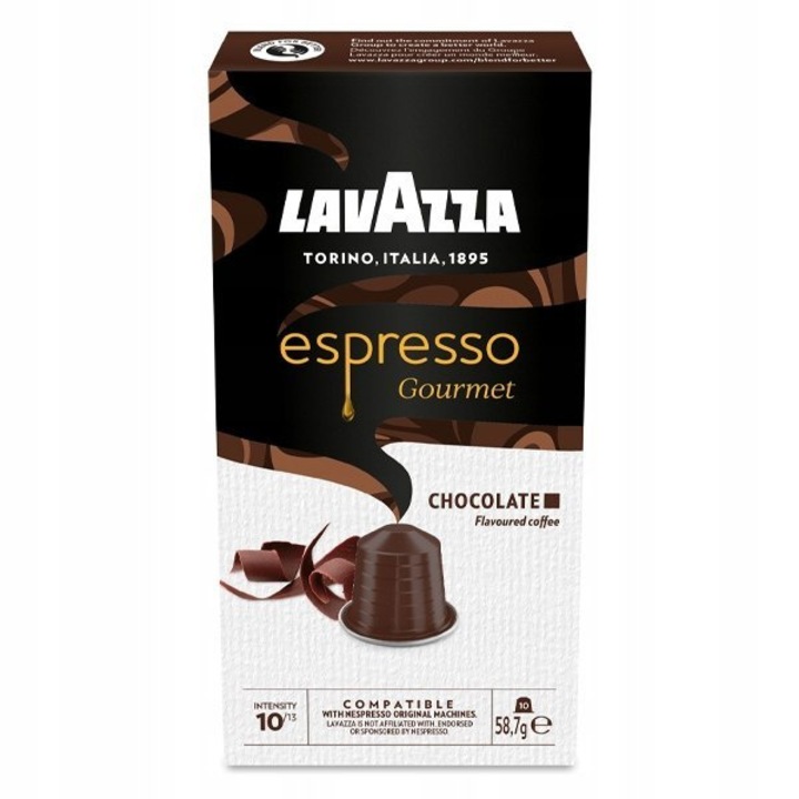 Set 10 capsule cafea, Lavazza Espresso Gourmet Chocolate, aroma de ciocolata, 58,7 g