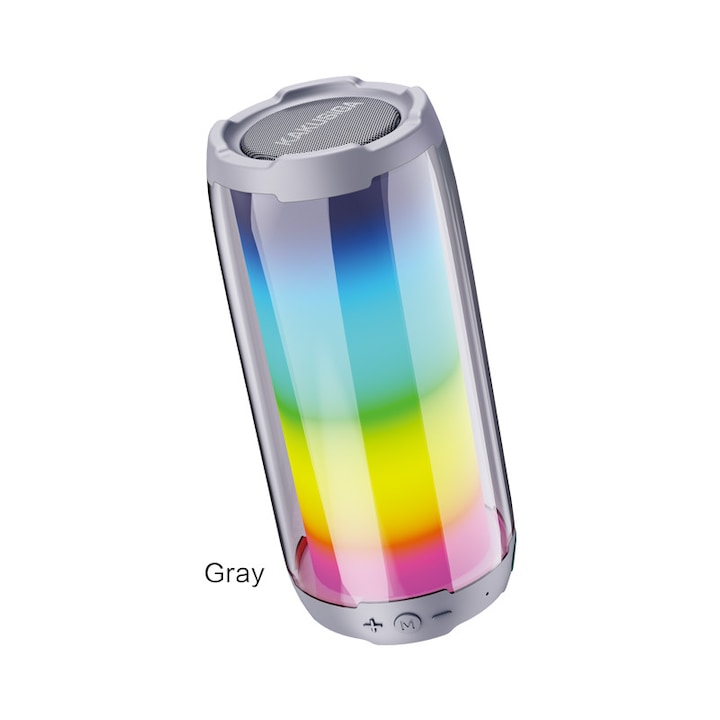 Boxa Portabila Kaku (KSC-611), BT 5.0, Colorful Light, 10W, TWS, Black