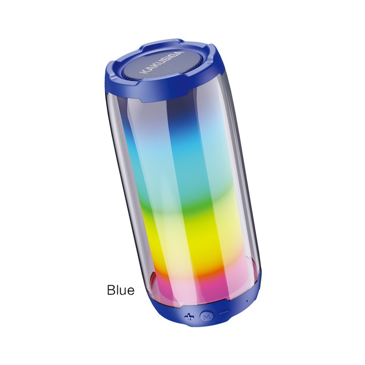 Boxa Portabila Kaku (KSC-611), BT 5.0, Colorful Light, 10W, TWS, Blue