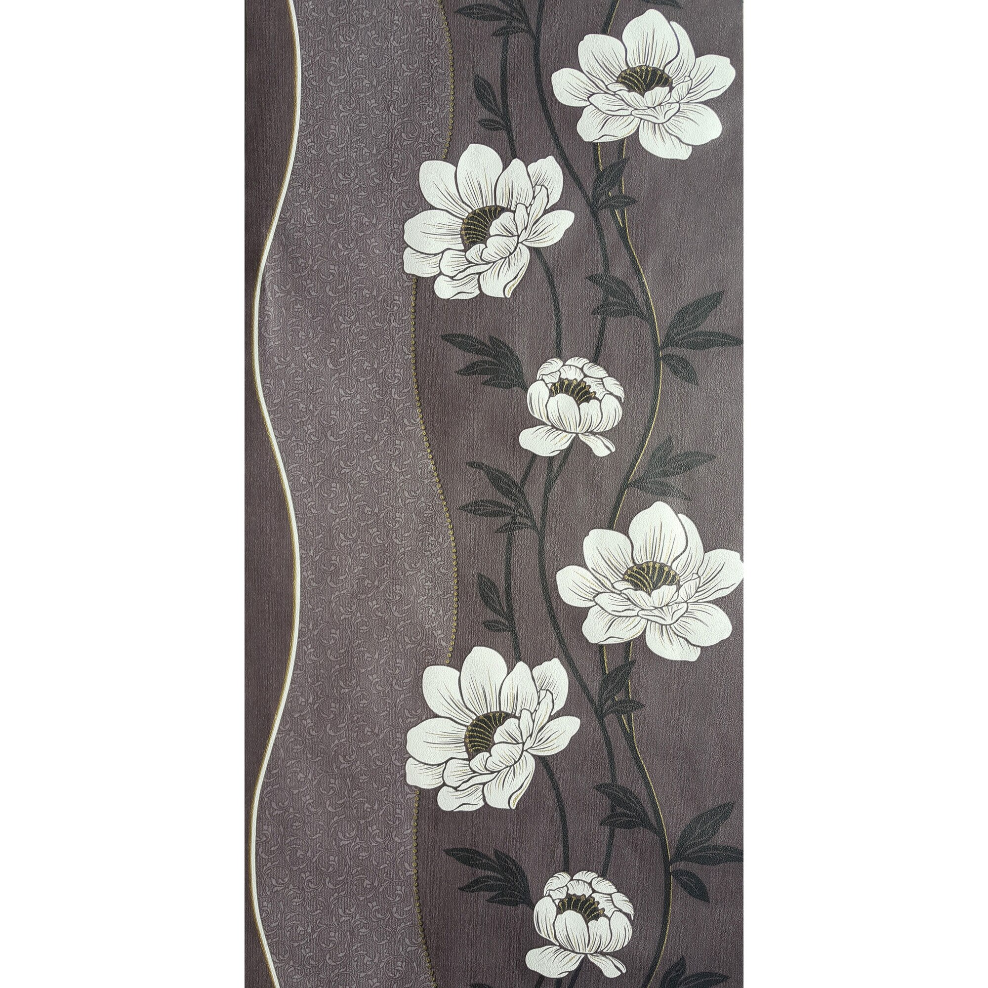 Tapet DEGRETS 047-08 hartie Jenna maro sizes 0.53m x 10.05m = 5.3 mp