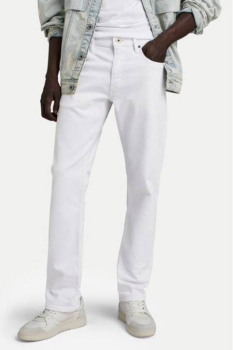 Blugi barbati, G Star Raw, 303804909, Bumbac, Alb, Alb